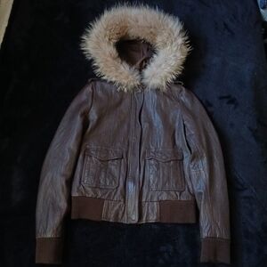 True Religion Lamb Skin Hoodie Size Medium